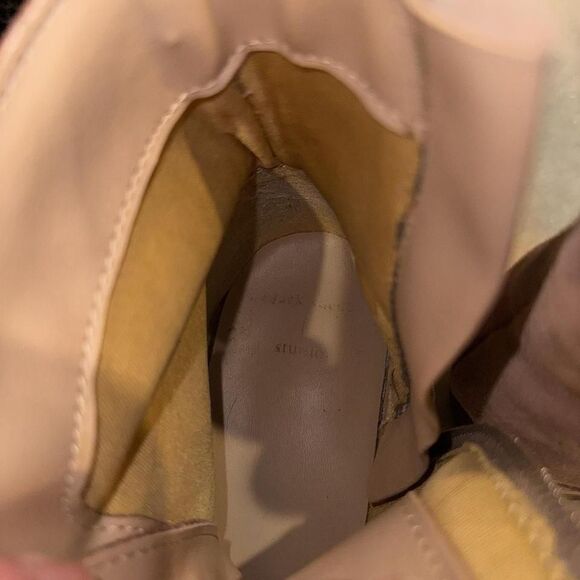 Black Suede Studio Layla Moto‎ Bootie in Blush Suede, Women's Size 10 - Picture 4 of 8